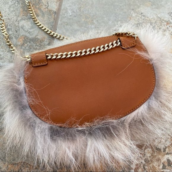 SOLD Chloé Georgia Fur Crossbody Flap Bag NWT - Picture 6 of 9